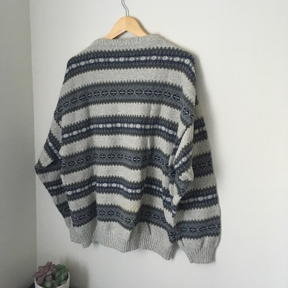 ❌Vintage Gray And green woolrich fair isle sweater - Picture 3 of 4